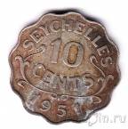 Сейшельские острова 10 центов 1951