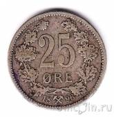 Норвегия 25 оре 1896