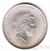 Острова Кука 1 доллар 2012 Титаник. Оркестр