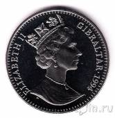 Гибралтар набор 6 монет 1 крона 1994 Чемпионат мира по футболу