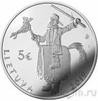Литва 5 евро 2019 Масленица