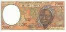 Республика Конго 2000 франков 2000