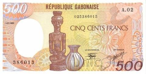 Габон 500 франков 1985