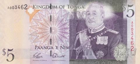 Тонга 5 паанга 2009