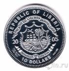 Либерия 10 долларов 2005 Коала (Австралия)