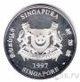 Сингапур 5 долларов 1997 50 лет Singapore Airlines