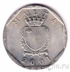 Мальта 50 центов 2001