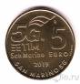 Сан-Марино 5 евро 2019 Технология мобильной связи 5G