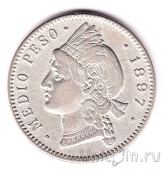 Доминиканская Республика 1/2 песо 1897