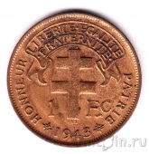 Камерун 1 франк 1943 (легенда LIBRE)