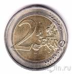 Германия 2 евро 2009 10 лет евро (J)