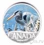 Канада 10 долларов 2017 Большая голубая цапля