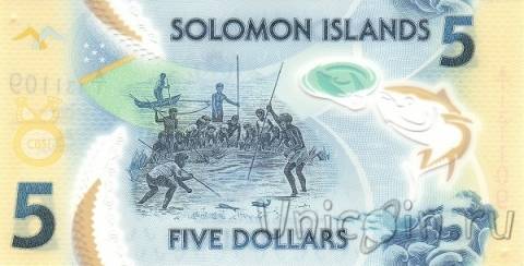 Соломоновы острова 5 долларов 2019