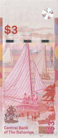 Багамские острова 3 доллара 2019