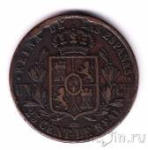 Испания 25 сентимо 1863