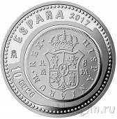 Испания 10 евро 2017 Бурбоны