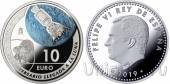 Испания 10 евро 2019 50 лет высадки на Луну