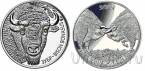Беларусь набор 2 монеты 20 рублей 2012 Зубры