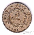 Британская Западная Африка 3 пенса 1945