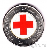 Панама 1 бальбоа 2017 100 лет Организации Красного Креста