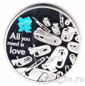 Великобритания 5 фунтов 2010 All you need is love