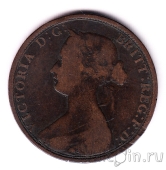 Великобритания 1/2 пенни 1862