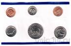 США набор 5 монет 1991 (P) + жетон