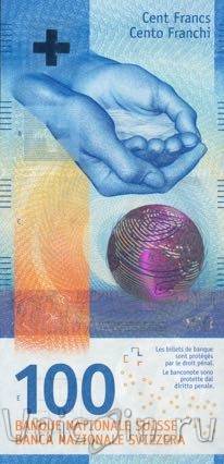 Швейцария 100 франков 2019