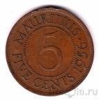 Маврикий 5 центов 1956