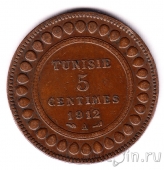 Тунис 5 сантимов 1912