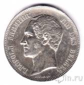Бельгия 5 франков 1851 (точка)