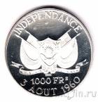 Нигер 1000 франков 1960 Независимость