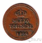 Неаполитанское Королевство 1/2 торнези 1854