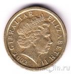 Гибралтар 1 фунт 2002