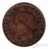 Франция 5 сантимов 1856 (W)