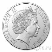 Австралия 1 доллар 2019 50 лет высадки на Луну (серебро)