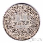 Германская Империя 1 марка 1905 (J)