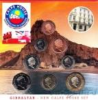Гибралтар набор 8 монет 2018 (в буклете)