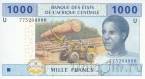 Центральноафриканские штаты (Камерун) 1000 франков 2002