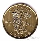 Канада 1 доллар 2019 Дятел