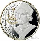Италия 10 евро 2019 Христофор Колумб
