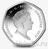 Гибралтар 50 пенсов 2019 200 лет со дня рождения Королевы Виктории (серебро)