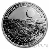 Австралия 1 доллар 2019 Золотой рудник Super Pit