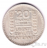 Франция 20 франков 1938