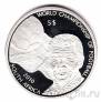 Либерия 5 долларов 2006 Чемпионат мира по футболу (серебро)