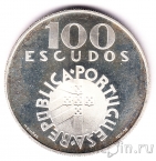 Португалия 100 эскудо 1976 Революция 1974 (proof)