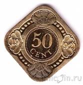 Нидерландские Антиллы 50 центов 1992