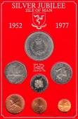 Остров Мэн набор 6 монет 1977