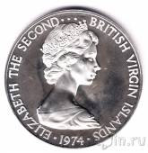 Британские Виргинские острова 1 доллар 1974 (серебро)