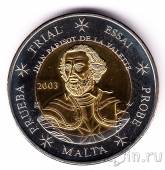 Мальта пробные 2 евро 2003
